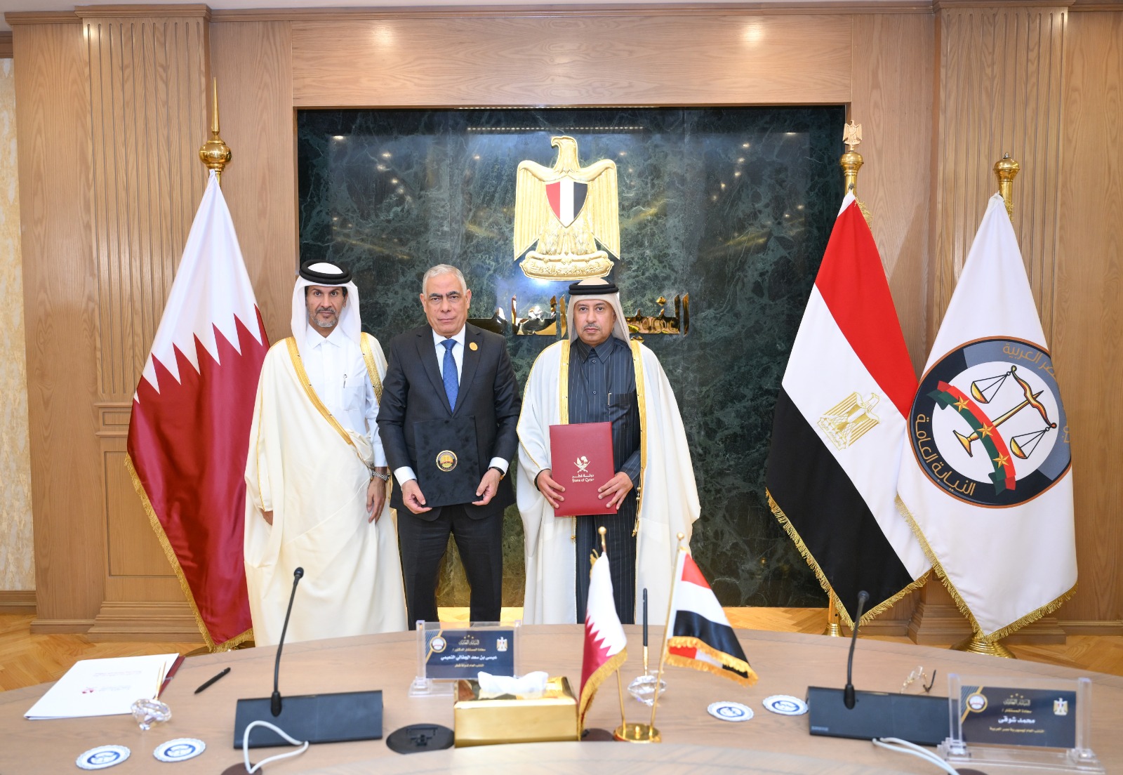 النائب العام ونظيره القطري النائب العام ونظيره القطري